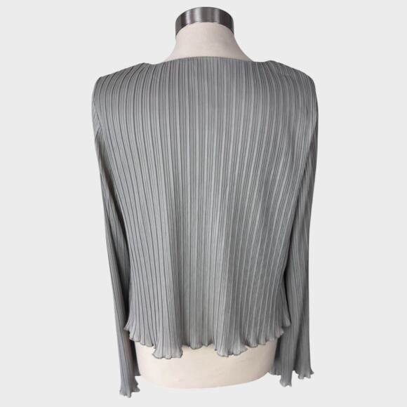 La February Small Sage Green NEW NWT Long Sleeve Blouse Polyester and Lined - Picture 5 of 9